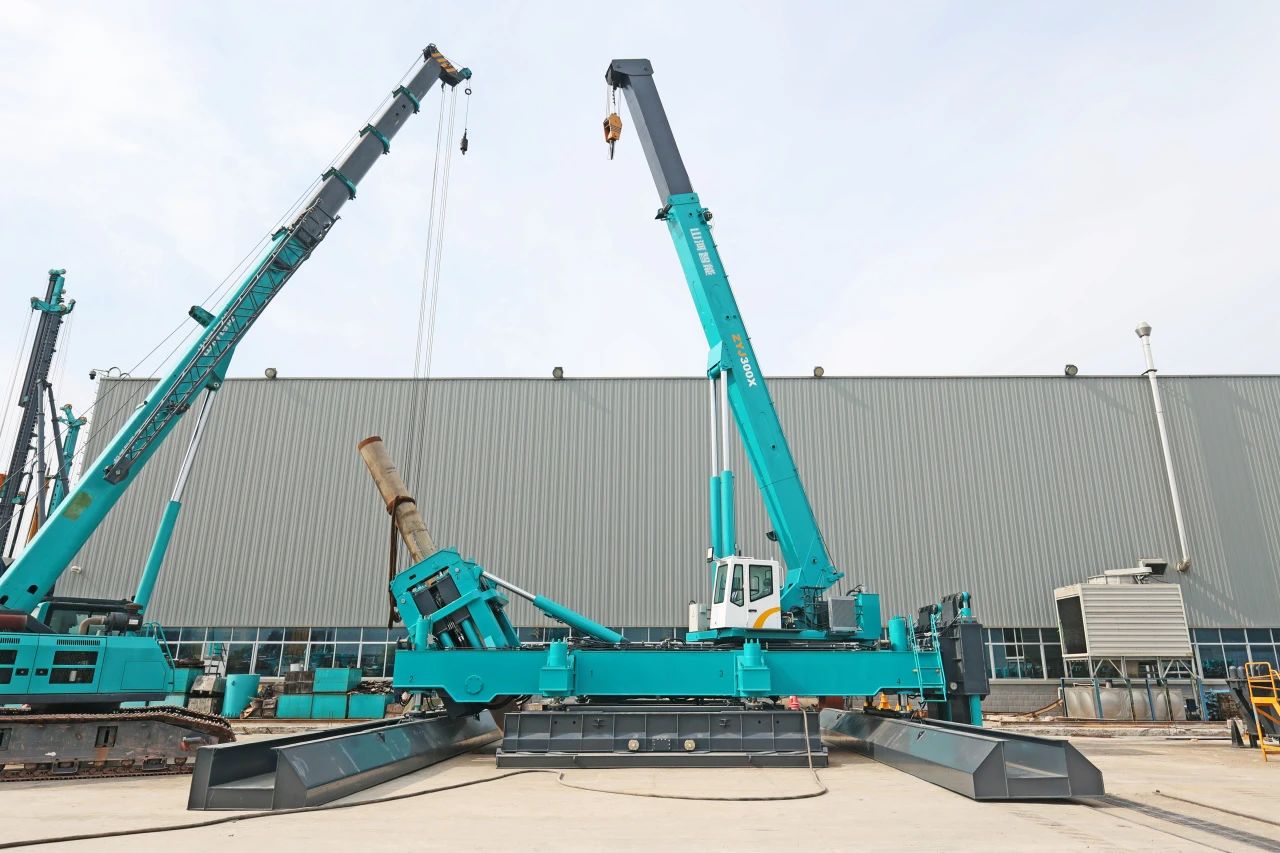 “山河绿”闪耀西子湖畔!山河智能ZYJ300X斜桩压桩机强势来袭